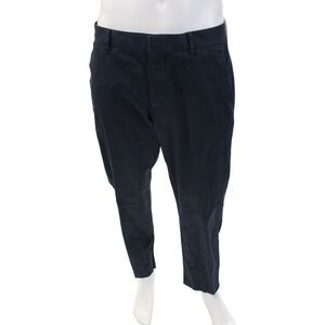 Bonobos Mens Textured Zip Pleated Lined Straight Leg Pants Navy Size EUR 31